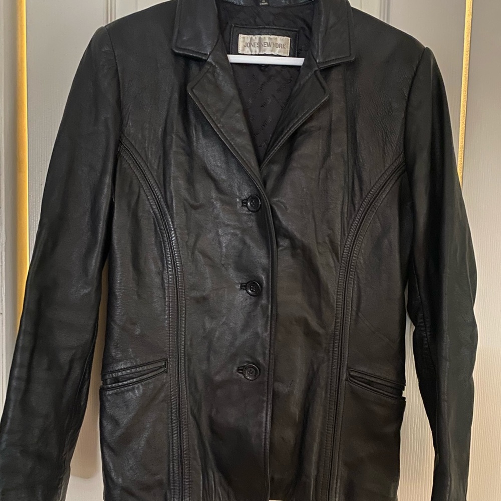 Jones New York Genuine Leather Jacket